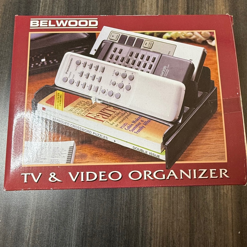 Belwood TV & Video Organizer Remote Control Holder Storage Rack Old‎ New Stock
